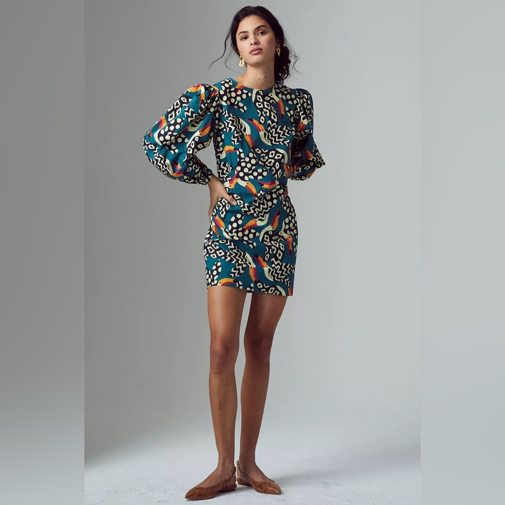 Farm Rio Tucans Tunic Dress XS Petite